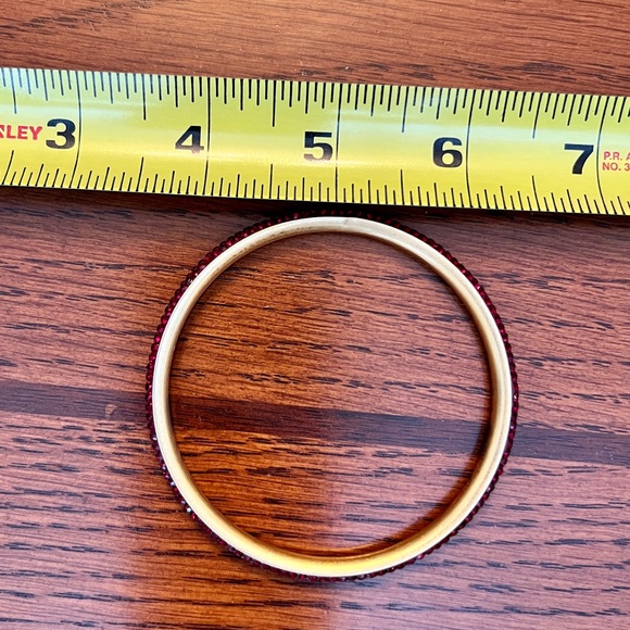 Kate Spade “Razzle Dazzle” Red Crystal Bangle Bracelet. - Picture 5 of 6